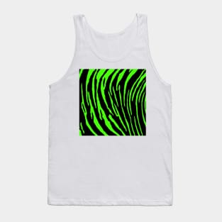 Green Tiger Stripes Tank Top